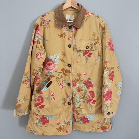ll bean floral jacket